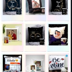 Deal of 2x Customise Cushion and Cup