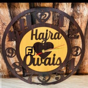 *Customized Wooden Name Clock*