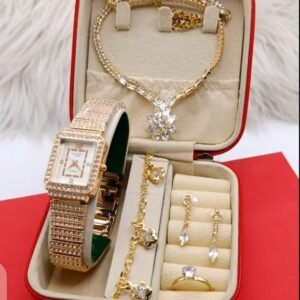 Crystal Jewelry Watch Gift Set